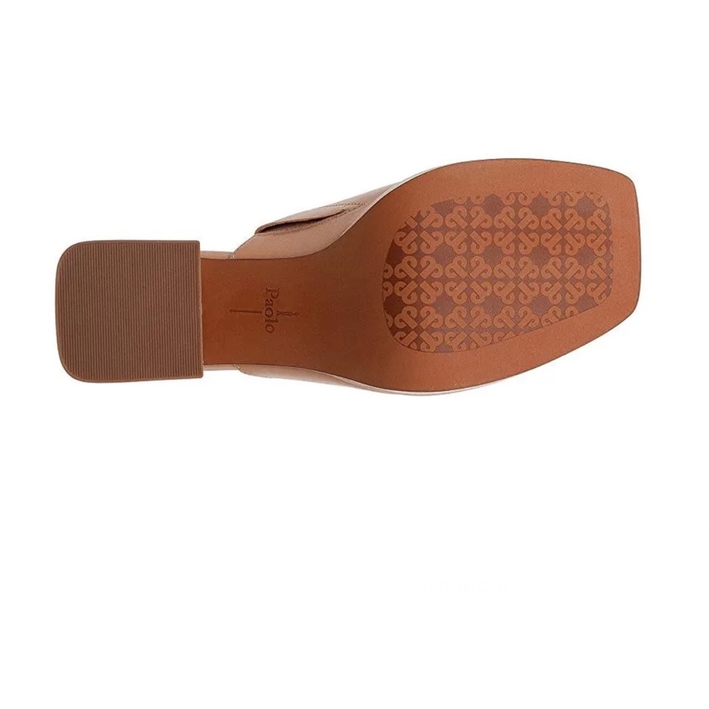 Paolo Tan Leather Mules - Picture 8 of 14